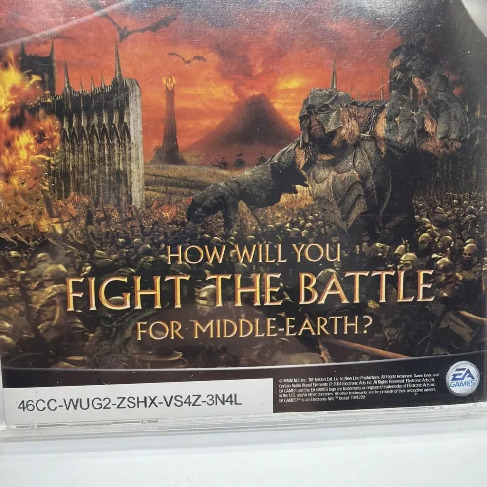 Lord of the Rings: The Battle for Middle-Earth (PC 2004) Videogame Strategy Game